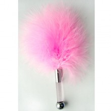 Щекоталка с перьями, цвет розовый, BIOMLF-90003-6, бренд NoTabu, длина 12 см.