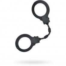 Силиконовые черные наручники A-Toys by TOYFA, длина 33 см, TOYFA 766002, цвет Черный, длина 33 см.