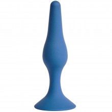 Анальная пробка Gravity, силикон, диаметр 2.8 см, длина 11 см, цвет кобальт, бренд Le Frivole, цвет Синий, длина 11 см.