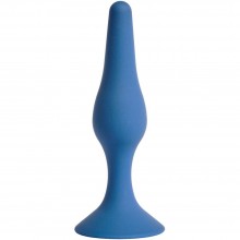 Анальная пробка Gravity, силикон, диаметр 2.5 см, длина 10.5 см, цвет кобальт, бренд Le Frivole, цвет Синий, длина 10.5 см.
