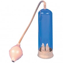 Вакуумная помпа-массажер с грушей, цвет прозрачный, Tonga 130020, из материала Пластик АБС, длина 22.9 см.