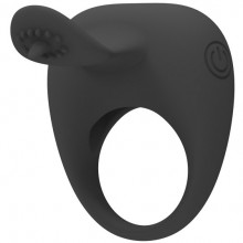 Вибро-кольцо на член «Pretty Love Stimulating Tonguo», Baile BI-210135BLK, из материала Силикон, цвет Черный