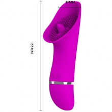 Вибромассажер для стимуляции клитора и эрогенных зон «Rudolf» из серии Pretty Love от Baile, цвет фиолетовый, BI-014332, из материала Силикон, длина 15.5 см.