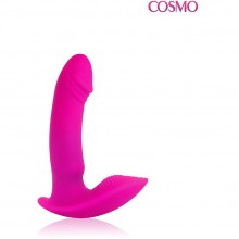 Вибромассажер женский Cosmo, цвет розовый, длина 9 см, диаметр 2.6 см, CSM-23043, бренд Bior Toys, из материала Силикон, длина 9 см.