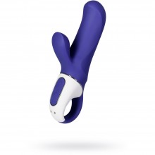 Небольшой вагинальный вибратор «Vibes Magic Bunny» с клиторальным стимулятором, цвет фиолетовый, Satisfyer J6464-V, длина 17.7 см.