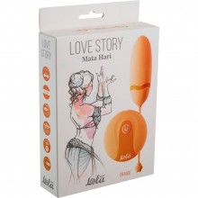 Виброяйцо на пульте управления Love Story «Mata Hari Orange», цвет оранжевый, Lola Toys 1800-01Lola, длина 14.6 см.
