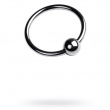 Кольцо на головку пениса, цвет серебристый, ToyFa 717107-S, коллекция ToyFa Metal, диаметр 3 см.