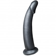 Изогнутая анальная насадка для стапона «Platinum Bent 3» от компании Биоклон, цвет черный, 137704, бренд LoveToy А-Полимер, длина 18 см.