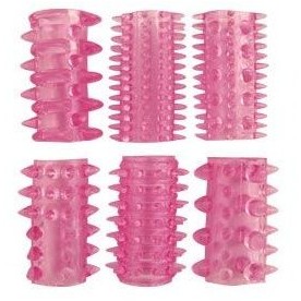 Набор насадок от компании Erowoman-Eroman, цвет розовый, BIOEE-10177, бренд Bior Toys, длина 5.5 см.
