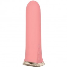 Женский мини-вибратор с изящным декором «Uncorked Rose» перезаряжаемый, цвет розовый, материал силикон, CalExotics SE-4370-10-3, длина 12 см.
