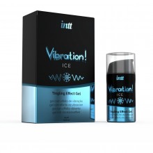Жидкий интимный гель с эффектом вибрации «Vibration Ice» со вкусом мяты, 15 мл, Intt VIB0002, из материала Водная основа, 15 мл., со скидкой