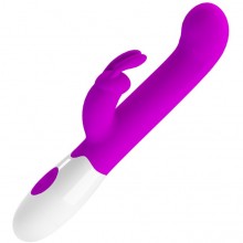 Вибратор с клиторальным стимулятором «Centaur», цвет фиолетовый, 30 режимов, Baile BI-014794, длина 20.6 см., со скидкой