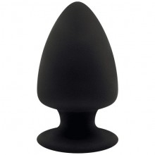 Анальная пробка маленькая «Premium Silicone Plug XS», цвет черный, Adrien Lastic 230498, длина 8 см., со скидкой