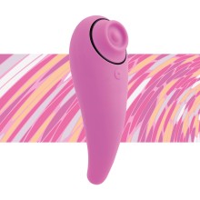 Волновой женский вибромассажер «FemmeGasm» цвет розовый, FeelzToys FLZ-E31116, длина 14 см.