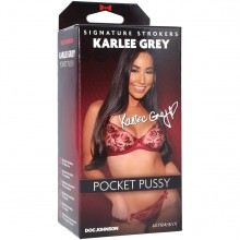 Мастурбатор-вагина «Karlee Grey ULTRASKYN Pocket Pussy», DJ Doc Johnson 5510-36 BX DJ, длина 15.2 см., со скидкой