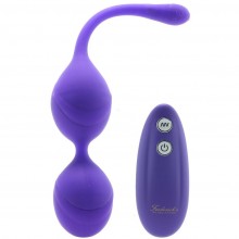 Вибрирующие вагинальные шарики «Vibrating Kegel Balls», цвет фиолетовый, Fredericks of Hollywood FOH-015PUR, длина 11 см., со скидкой