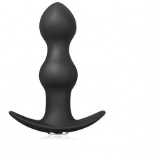Анальная пробка с вибрацией, цвет черный, рабочая длина 11 см, Sex Expert SEM-55214, длина 12 см., со скидкой