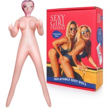 Надувная кукла «Анджелина», цвет телесный, Sexy Girl Friend SF-70279, из материала ПВХ, 2 м., со скидкой
