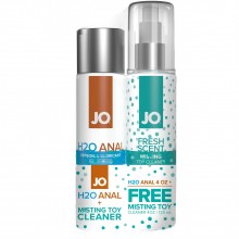 Набор из лубриканта и очистителя «Anal H2O + Toy Cleaner» System Jo JO49045, 120 мл.