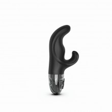 Вибратор-кролик с электростимуляцией «Hop Hop Bob», цвет черный, Mystim GmbH Германия 46540, длина 16 см., со скидкой