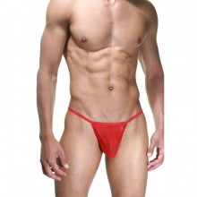 Красные мужские стринги из полупрозрачной ткани, размер L/XL, La Blinque LBLNQ-15392-LXL, со скидкой