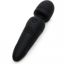 Вибратор мини-ванд «Mini-Wand Vibrator Sensation», цвет черный, Fifty Shades of Grey 82936, длина 10.1 см., со скидкой