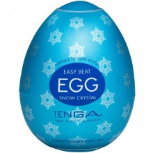 Мастурбатор-яйцо «Egg Show Crystal», цвет белый, Tenga EGG-C01, из материала TPE, длина 7 см.