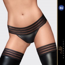 «Noir Handmade panty» Трусики с эластичной резинкой, L чeрный, F16100003, из материала Ткань