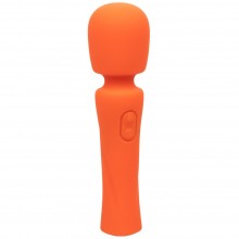 Клиторальный вибромассажер ванд с гибкой головкой «Stella Mini Massager», цвет оранжевый, материал силикон, California Exotic Novelties SE-4368-03-3, длина 14.5 см.