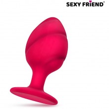 Анальный стимулятор «Love Play», материал силикон, цвет розовый, Sexy Friend SF-40199, длина 7 см.