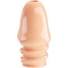 Эластичная насадка на пенис «Jeremy» для эрекции, цвет телесный, Baile BI-026249, длина 7 см., со скидкой