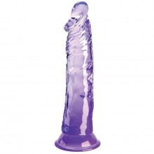 Фаллоимитатор «King Cock Clear 8», цвет фиолетовый, PipeDream 5471400000, длина 21.8 см.