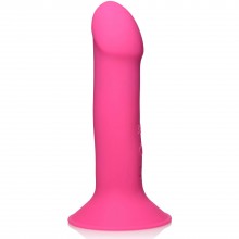 Гибкий вибратор «Squeeze-It 10X Squeezable Vibrating Dildo», цвет розовый, XR Brands XRAG798-Pink, длина 16.8 см., со скидкой
