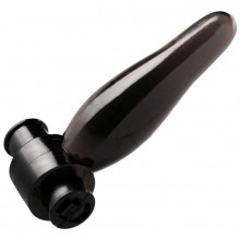 Анальная пробка «Trinity Vibes Vibrating Bum Tickler Mini Anal Plug» с вибропулей, цвет черный, XR Brands XRAD864, из материала TPR, длина 6.3 см.