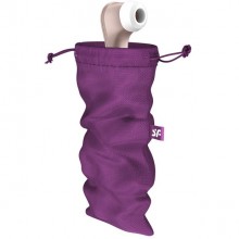 Мешочек для хранения вибромассажера «Treasure Bag L», цвет фиолетовый, Satisfyer 4059976, из материала Нейлон, длина 26 см.