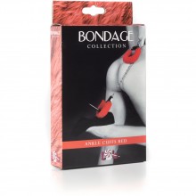 Меховые оковы на ноги «Ankle Cuffs Red, цвет красный, Lola Toys 1020-02lola, бренд Lola Games, коллекция Bondage Collection