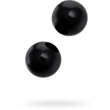 Вагинальные шарики из стекла, «Sexus Glass» цвет черный, 912229, диаметр 2.5 см., со скидкой