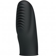 Насадка на палец с вибрацией «Stanford» от компании Baile, цвет черный, Pretty Love BI-014437, из материала Силикон, длина 6.8 см., со скидкой