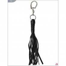 Сувенир-брелок плетка, цвет черный, Подиум Р97, бренд Фетиш компани, из материала Кожа