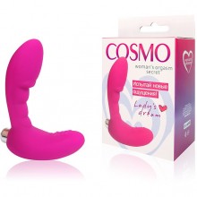 Двойной вагинальный вибратор Cosmo, цвет розовый, CSM-23114, бренд Bior Toys, длина 5.5 см.