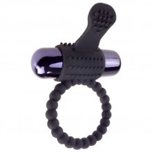Эрекционное виброкольцо Fantasy C-Ringz «Vibrating Silicone Super Ring», цвет черный, PipeDream 5966-23 PD, из материала Силикон, диаметр 3.2 см., со скидкой