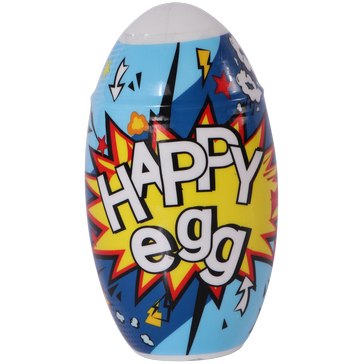 Реалистичный мастурбатор в яйце «Happy Egg» в ассортименте, телесный, Real HE-0010, из материала TPR, длина 10.8 см., со скидкой