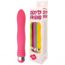 Вагинальный интимный вибратор, цвет розовый, Sexy Friend SF-70232-6, из материала Пластик АБС, длина 17.5 см., со скидкой