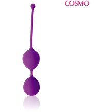 Шарики вагинальные со смещенным центром тяжести Cosmo, цвет фиолетовый, диаметр 30 мм, CSM-23007, бренд Bior Toys, диаметр 3 см.