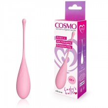 Одинарный силиконовый вагинальный шарик, цвет розовый, Cosmo csm-23139-2, длина 18 см., со скидкой