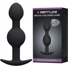 Стимулирующая анальная пробка для ношения «Special Anal Stimulation» из коллекции Pretty Love, цвет черный, Baile BI-040035, длина 12.5 см.