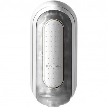Мастурбатор «Flip Zero» с вибрацией от компании Tenga, цвет белый, TFZ-101, длина 18 см.