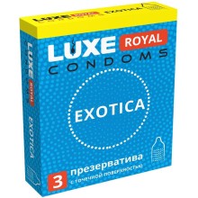 Презервативы «Luxe royal Exotica», упаковка 3 шт, 672Luxe, длина 18 см.