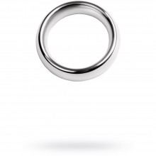 Широкое металлическое эрекционное кольцо из коллекции «ToyFa Metal», цвет серебристый, 717108-L, диаметр 5 см.