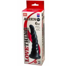 Втулка анальная ребристой формы «Alien» от компании Биоклон, цвет черный, 130304, длина 17.5 см.